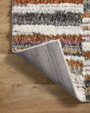 Loloi Levitt Shags in Ivory and Sunset 2' 3" x 4' Accent Rug (LEV-03)