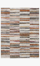 Loloi Levitt Shags in Ivory and Sunset 7'10" x 10' Area Rug (LEV-03)