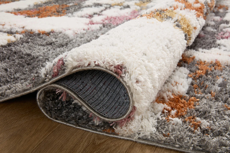 Loloi Levitt Shags in Grey 2' 3" x 4' Accent Rug (LEV-04)