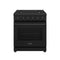 Thor Kitchen 30-Inch Propane Range in Black (LRG3001UBLP)