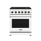 Thor Kitchen 30-Inch Propane Range in White (LRG3001UWLP)