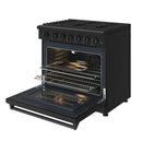 Thor Kitchen 36-Inch Propane Range in Black (LRG3601UBLP)