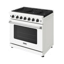 Thor Kitchen 36-Inch Natural Gas Range in White (LRG3601UW)