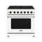 Thor Kitchen 36-Inch Propane Range in White (LRG3601UWLP)