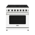 Thor Kitchen 36-Inch Natural Gas Range with 6.0 Cu. Ft. Oven and 6 Cooktop Burners in White (LRG3601UW)