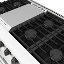 Thor Kitchen 3-Piece Appliance Package - 48-Inch Natural Gas Range, 36-Inch Refrigerator, & 24-Inch Dishwasher in White