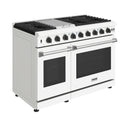 Thor Kitchen 3-Piece Appliance Package - 48-Inch Natural Gas Range, 36-Inch Refrigerator, & 24-Inch Dishwasher in White