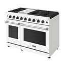 Thor Kitchen 3-Piece Appliance Package - 48-Inch Propane Gas Range, 36-Inch Refrigerator, & 24-Inch Dishwasher in White