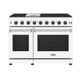 Thor Kitchen 48-Inch Propane Range with 6.75 Cu. Ft. Oven and 7 Cooktop Burners in White (LRG4807UWLP)