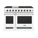 Thor Kitchen 3-Piece Appliance Package - 48-Inch Propane Gas Range, 36-Inch Refrigerator, & 24-Inch Dishwasher in White