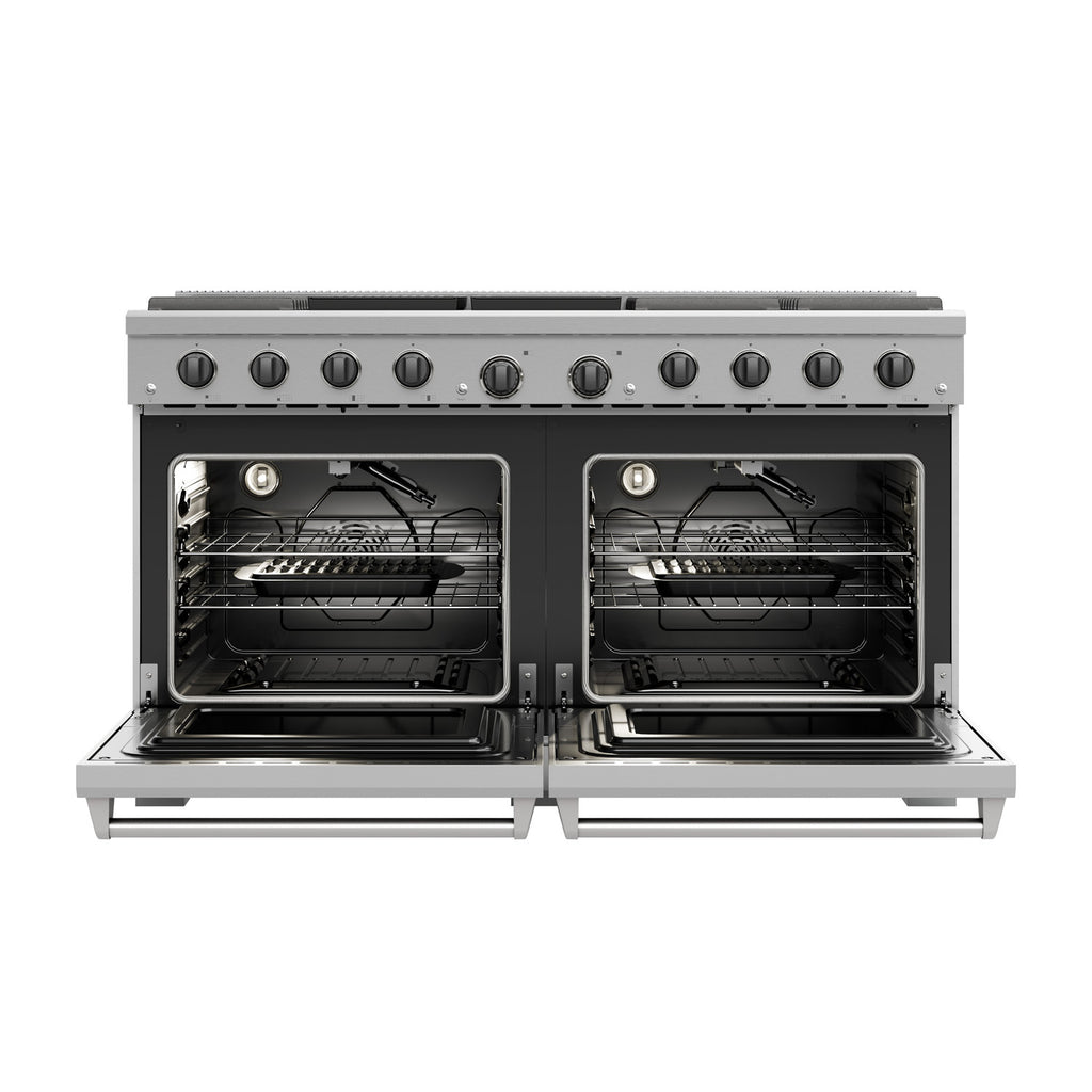 Compact Kitchen 60 Inch Thor Kitchen 60-Inch Professional Natural Gas Range (LRG60E)