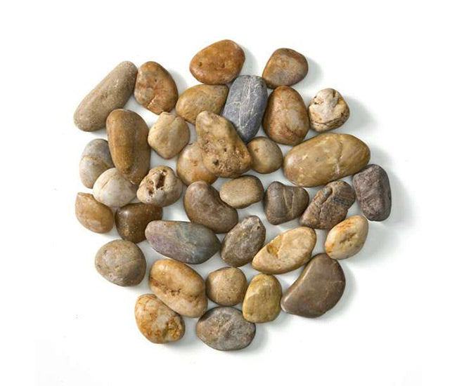 Dimplex large river rocks ember bed media in beige, grey and brown tones (LRVRRK)