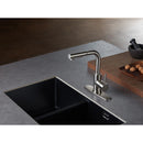 Kingston Brass Gourmetier Concord Single-Handle Pull-Out Kitchen Faucet with Pull-Out Sprayer, Brushed Nickel (LS2718DL)