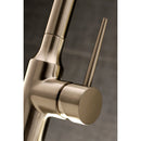 Kingston Brass Gourmetier New York Single-Handle Pull-Down Kitchen Faucet, Brushed Nickel (LS2728NYL)