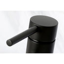 Kingston Brass Concord One-Handle Single-Hole Bathroom Faucet with Push Pop-Up Drain, Matte Black (LS8220DL)