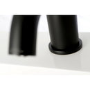 Kingston Brass Concord One-Handle Single-Hole Bathroom Faucet with Push Pop-Up Drain, Matte Black (LS8220DL)
