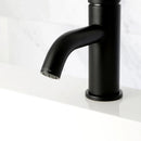 Kingston Brass Concord One-Handle Single-Hole Bathroom Faucet with Push Pop-Up Drain, Matte Black (LS8220DL)