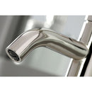 Kingston Brass Concord One-Handle Single-Hole Bathroom Faucet with Push Pop-Up Drain, Polished Nickel (LS822DLPN)