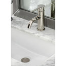 Kingston Brass Concord One-Handle Single-Hole Bathroom Faucet with Push Pop-Up Drain, Polished Nickel (LS822DLPN)