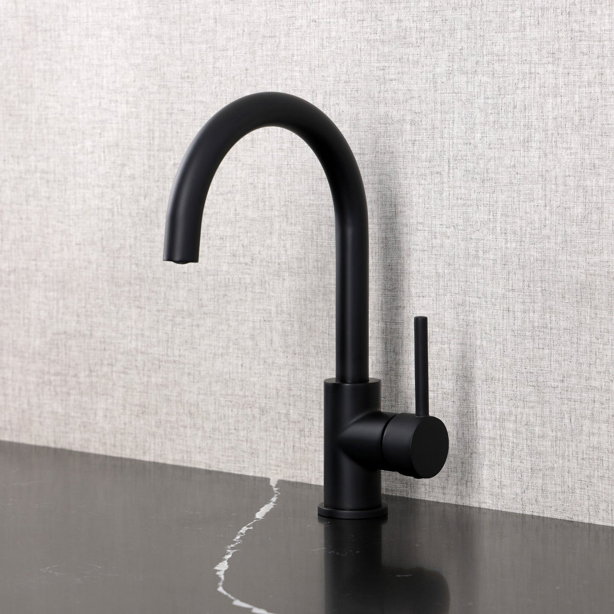 Fauceture Concord Single-Handle Vessel Sink Faucet in Matte Black