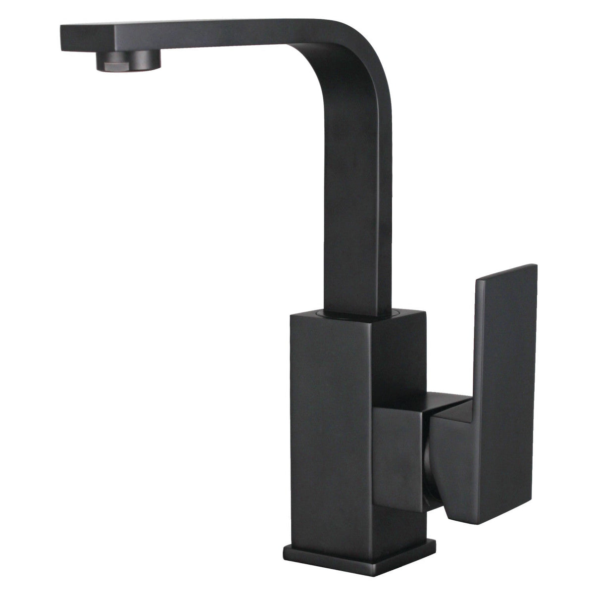 Claremont One-Handle Single-Hole Bathroom Faucet with Push Pop-Up Drain in Matte Black