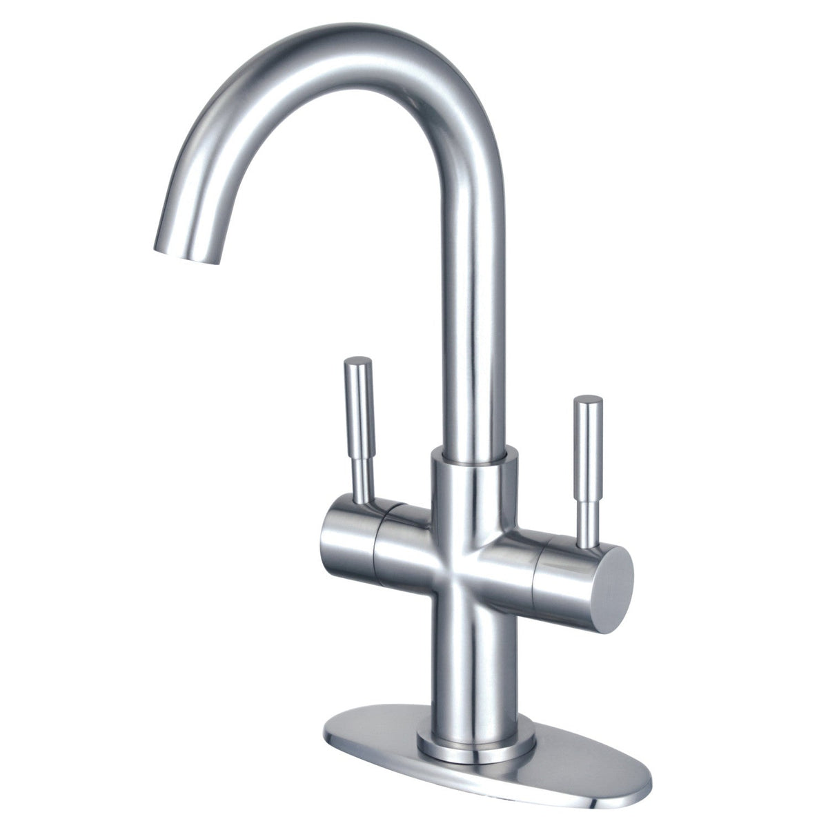 Concord Double-Handle Bar Faucet in Polished Chrome