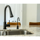 Kingston Brass Gourmetier Concord Single-Handle Pull-Down Kitchen Faucet, Matte Black (LS8720DL)