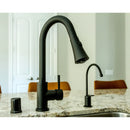 Kingston Brass Gourmetier Concord Single-Handle Pull-Down Kitchen Faucet, Matte Black (LS8720DL)