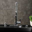 Kingston Brass Gourmetier Continental Single-Handle Deck-Mount Pre-Rinse Kitchen Faucet, Polished Chrome (LS8771CTL)
