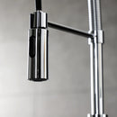 Kingston Brass Gourmetier Continental Single-Handle Deck-Mount Pre-Rinse Kitchen Faucet, Polished Chrome (LS8771CTL)