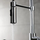 Kingston Brass Gourmetier Continental Single-Handle Deck-Mount Pre-Rinse Kitchen Faucet, Polished Chrome (LS8771CTL)
