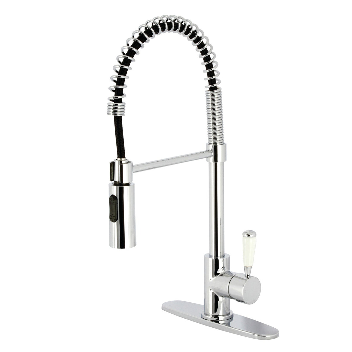 Gourmetier Paris Single-Handle Deck-Mount Pre-Rinse Kitchen Faucet in Polished Chrome