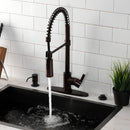 Kingston Brass Gourmetier Continental Single-Handle Deck-Mount Pre-Rinse Kitchen Faucet, Oil Rubbed Bronze (LS8775CTL)