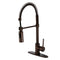 Kingston Brass Gourmetier Concord Single-Handle Deck-Mount Pre-Rinse Kitchen Faucet, Oil Rubbed Bronze (LS8775DL)