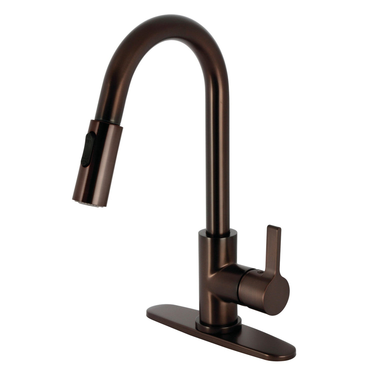 Gourmetier Continental Single-Handle Pull-Down Kitchen Faucet in Oil Rubbed Bronze