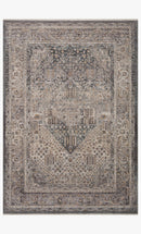 Loloi Area Round Rug 7'10" x 7'10" in Denim and Pebble (LYR-02)