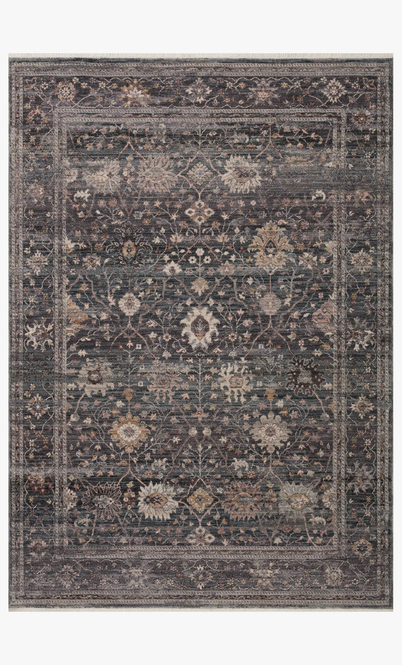 Loloi Area Round Rug 7'10" x 7'10" in Ink (LYR-04)