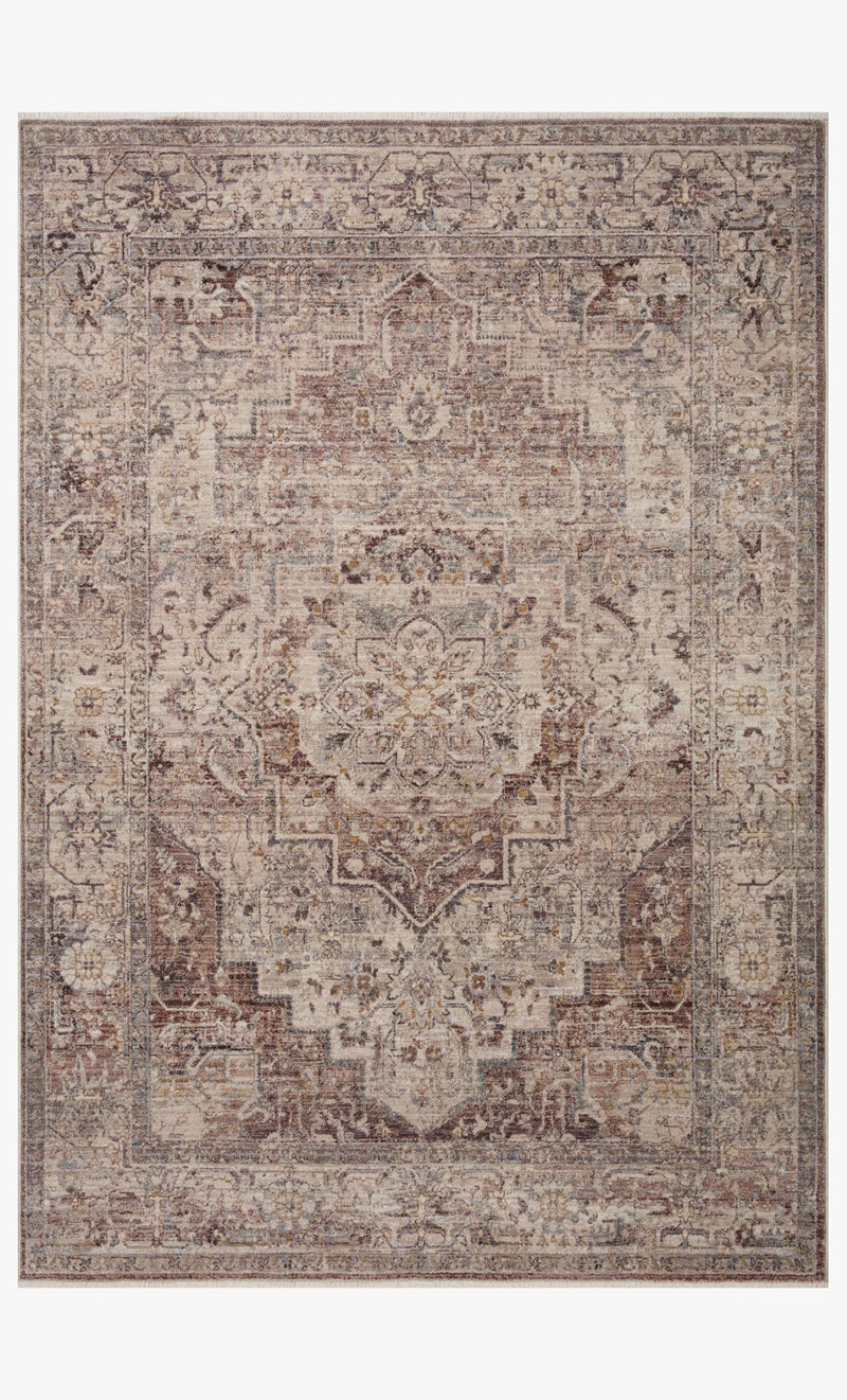 Loloi Accent Rug 2' 3" x 3'10" in Berry and Stone (LYR-06)