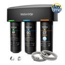Waterdrop Layer Under Sink Water Filter System, Under Sink Water Filtration System, Reduces PFAS, PFOA/PFOS, Fluoride, Chlorine, Bad Taste & Odor, NSF/ANSI 42 Certified Element, USA Tech (WD-TSA-10)