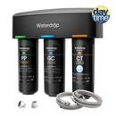 Waterdrop Layer Under Sink Water Filter System, Under Sink Water Filtration System, Reduces PFAS, PFOA/PFOS, Fluoride, Chlorine, Bad Taste & Odor, NSF/ANSI 42 Certified Element, USA Tech (WD-TSA-10)