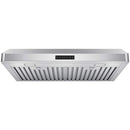 Victory Luna 30-Inch 600 CFM Under Cabinet Range Hood in Stainless Steel with Push Button Control (Luna-M-30)