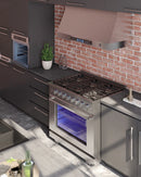Vezeni 36-Inch Randolph Gas Range in Stainless Steel (VRN3601)