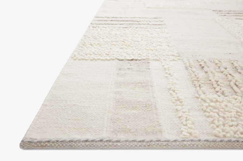 Loloi Area Rug 8' 6" x 11' 6" in Ivory and Pebble (MAN-01)