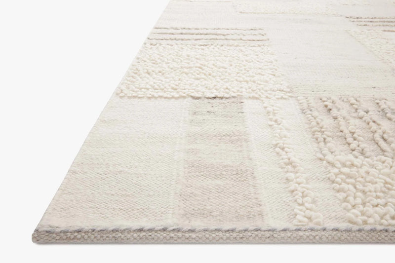 Loloi Area Rug 7' 9" x 9' 9" in Ivory and Pebble (MAN-01)