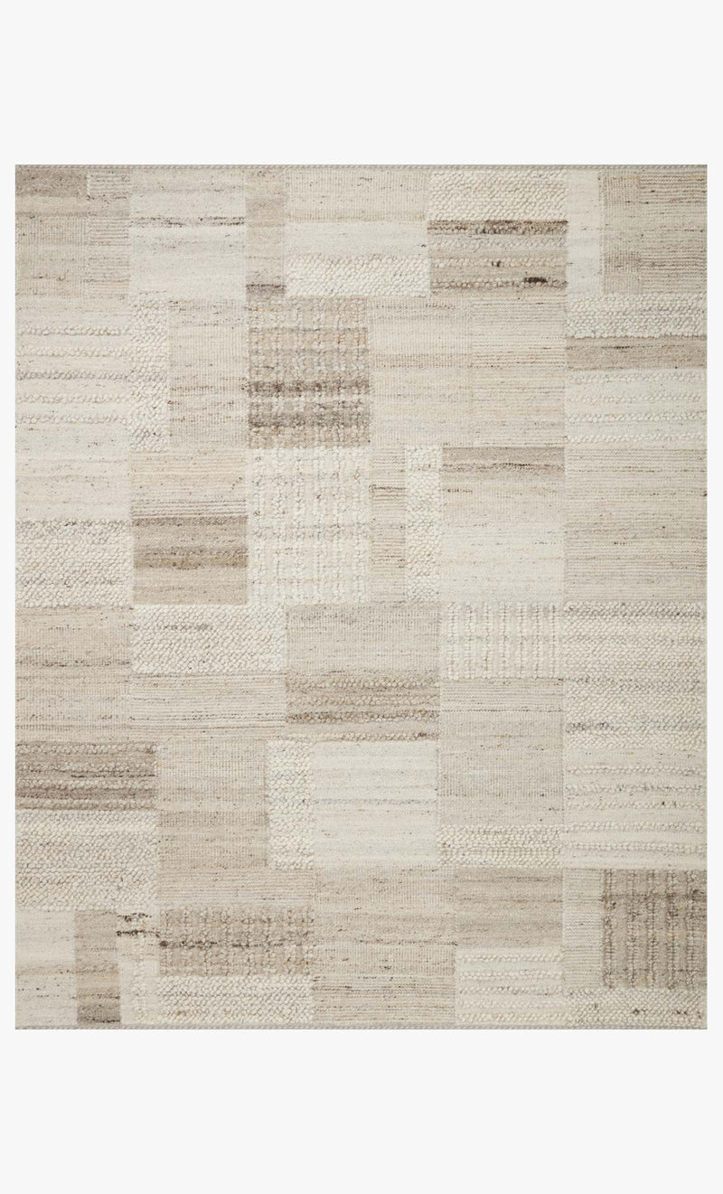 Loloi Accent Rug 4' x 6' in Natural and Stone (MAN-01)