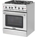 Capital 30-Inch Precision Series Freestanding 5 Sealed Burner Gas Range with 4.9 cu. ft. in Stainless Steel (MCR305)