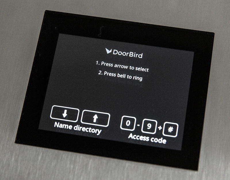 DoorBird D21DKH IP Video Door Station, Multi Tenant Residences Up to 500 Units in Titanium