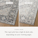 Loloi II Runner Rug 2' 6" x 7' 9" in Charcoal (MON-01)