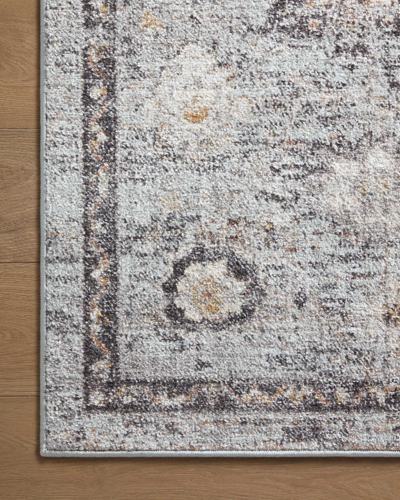 Loloi II Area Rug 5' 3" x 7' 9" in Sky and Gold (MON-04)