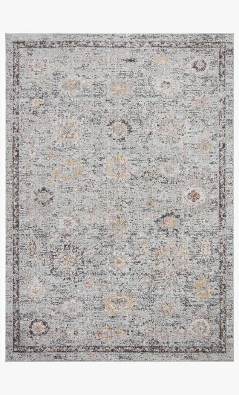 Loloi II Accent Rug 3' 9" x 5' 9" in Sky and Gold (MON-04)